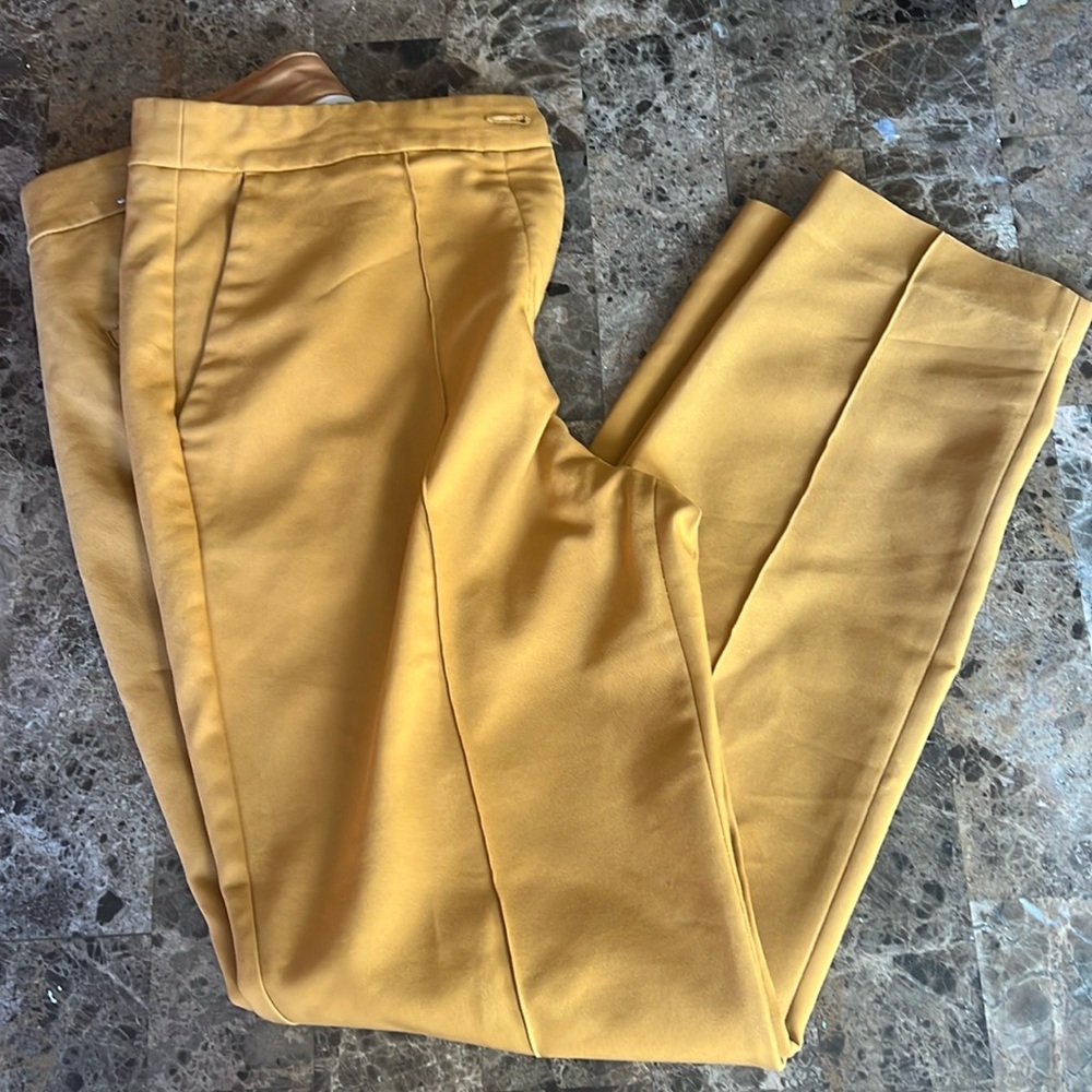 Express Mustard Ankle Pants
